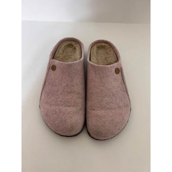 BIRKENSTOCK ZERMATT RIVET Shearling Clog Slipper Wool Pink Size 41 Women 10 e - Picture 8 of 14